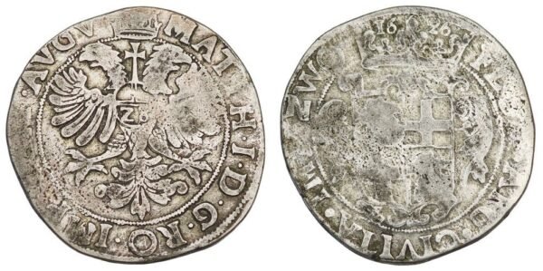 GERMANY 28 stuivers 1626 / Zwolle / Matthias I / Silver / F