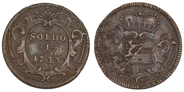 ITALY 1 soldo 1733 / Gorizia / VF