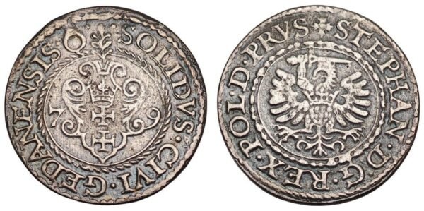 DANZIG 1 szelag 1579 / Silver / VF+