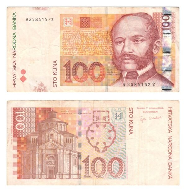 CROATIA 100 kuna 2002 / series Z / VF