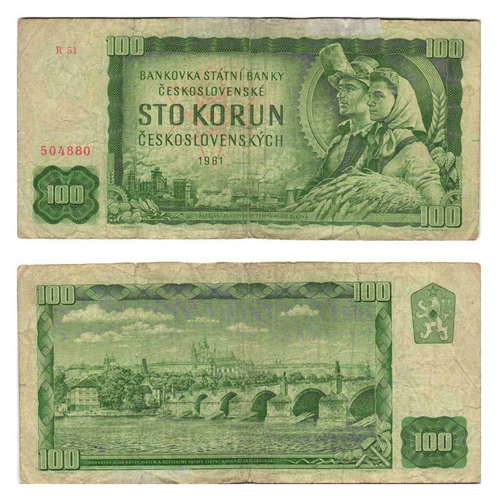 CZECHOSLOVAKIA 100 korun 1961 F
