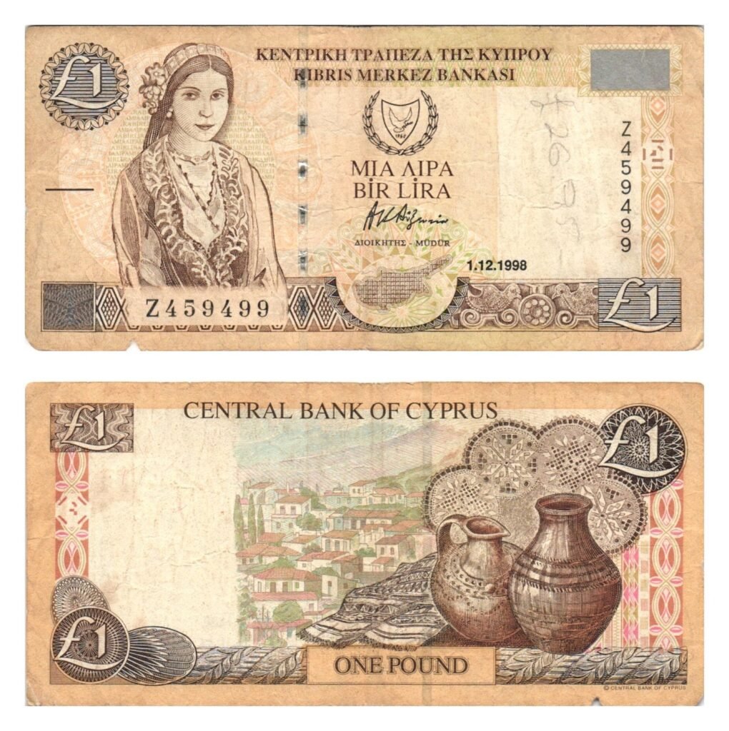CYPRUS 1 pound 1998 F+