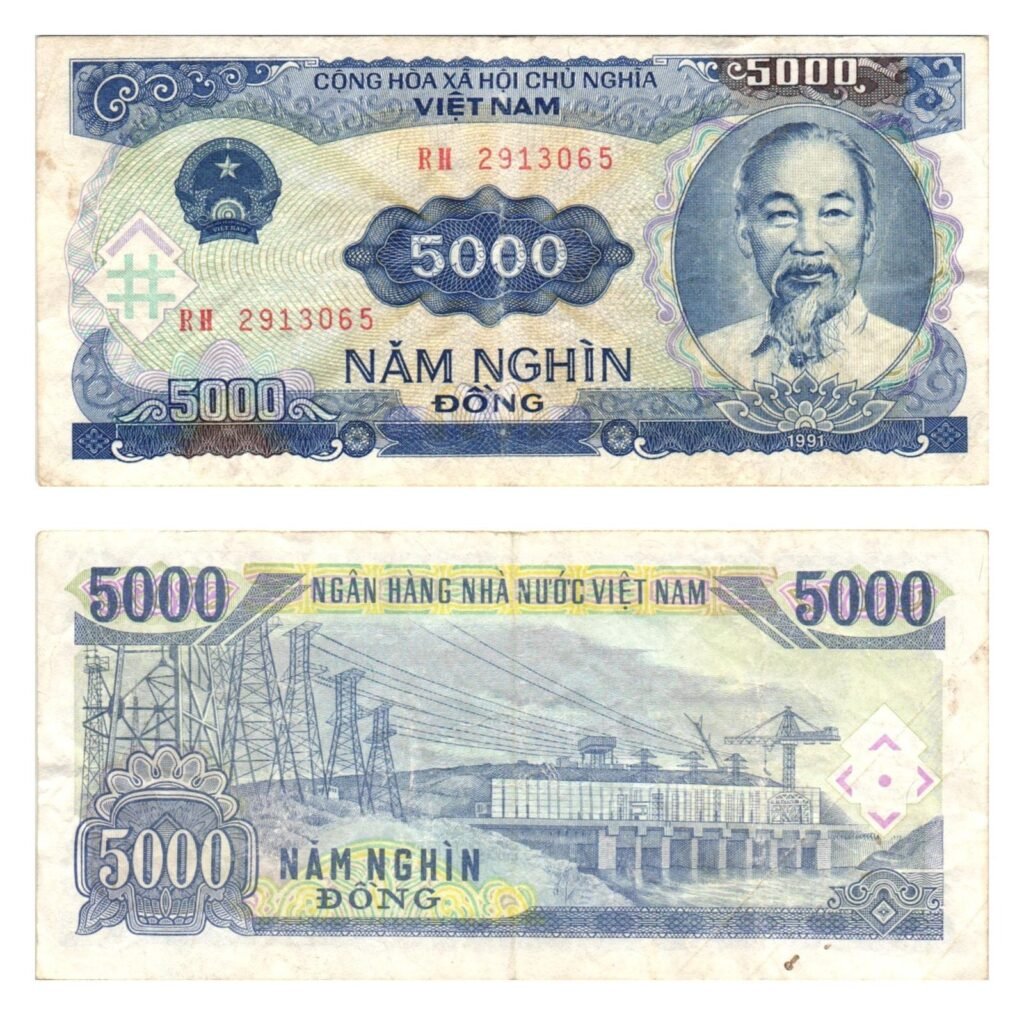 VIETNAM 5000 dong 1991 VF