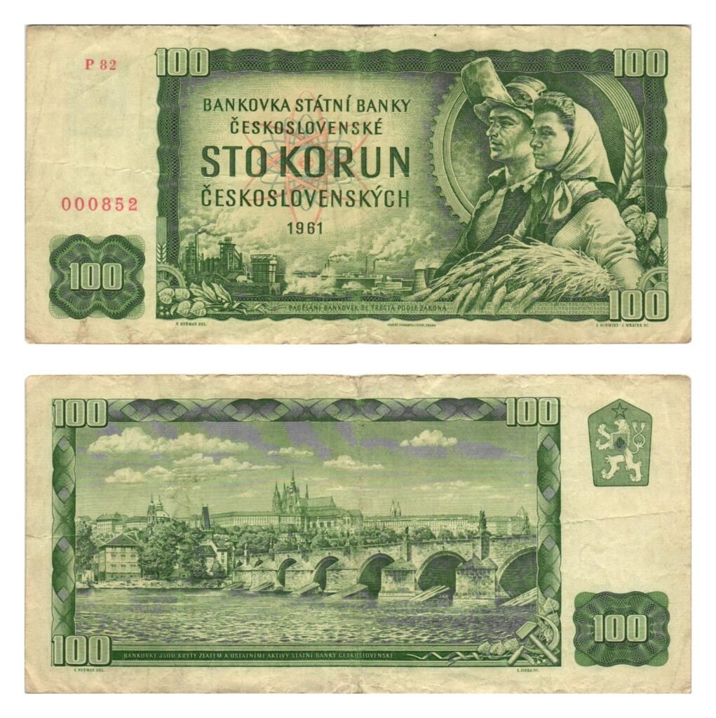 CZECHOSLOVAKIA 100 korun 1961 VF
