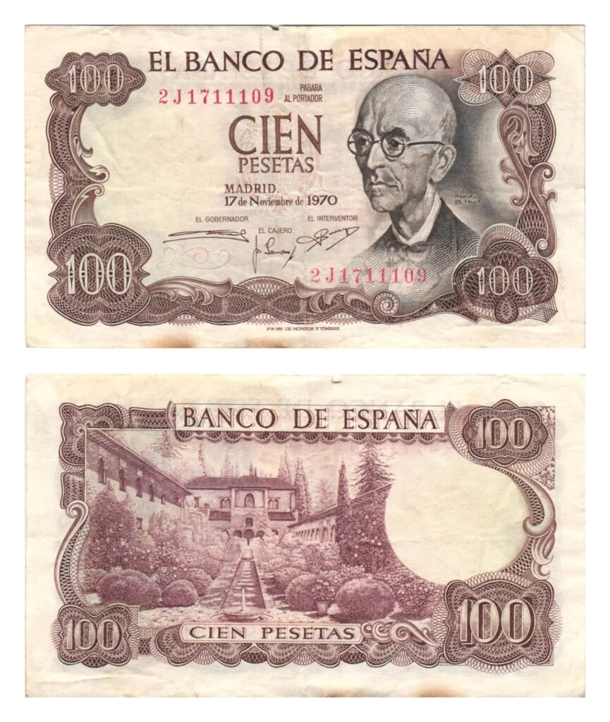 SPAIN 100 pesetas 1970 VF