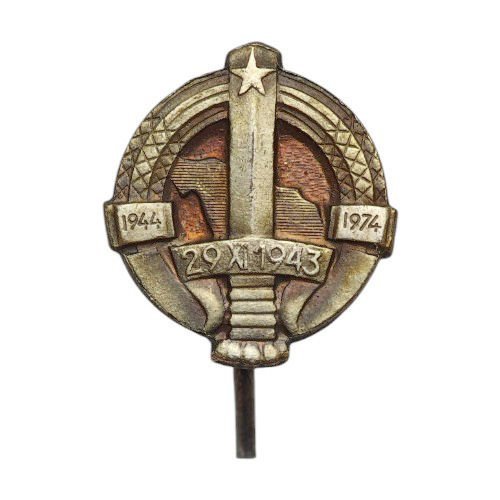 YUGOSLAVIA Yugoslav People's Army / Border Guard Units / 1944-1974 / 30th anniversary / vintage lapel pin