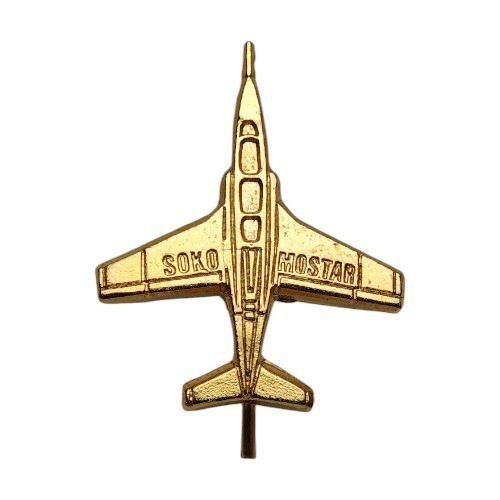 YUGOSLAVIA Soko Mostar aircraft factory / airplane / vintage lapel pin
