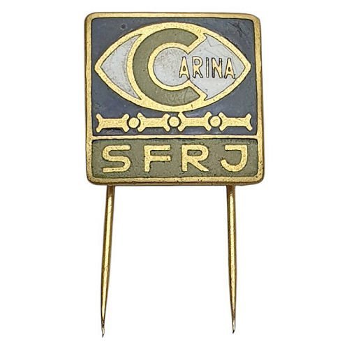 YUGOSLAVIA Customs Service / vintage enameled badge