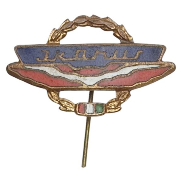 HUNGARY Ikarus Bus and Coach Works vintage enameled lapel pin