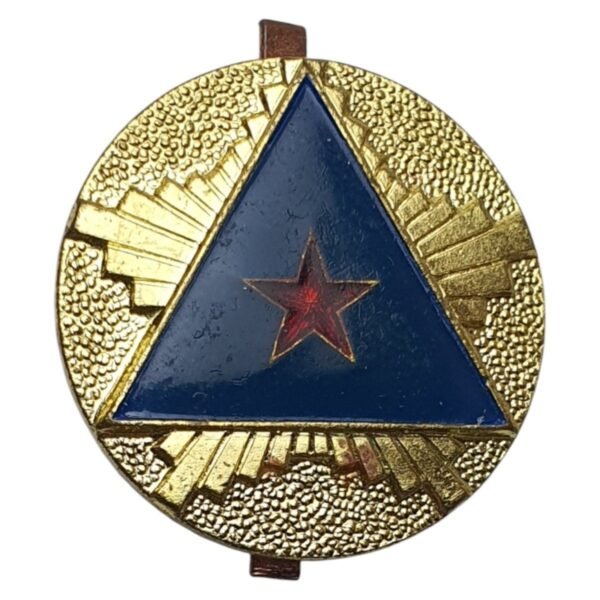 YUGOSLAVIA Civil Defense cap badge