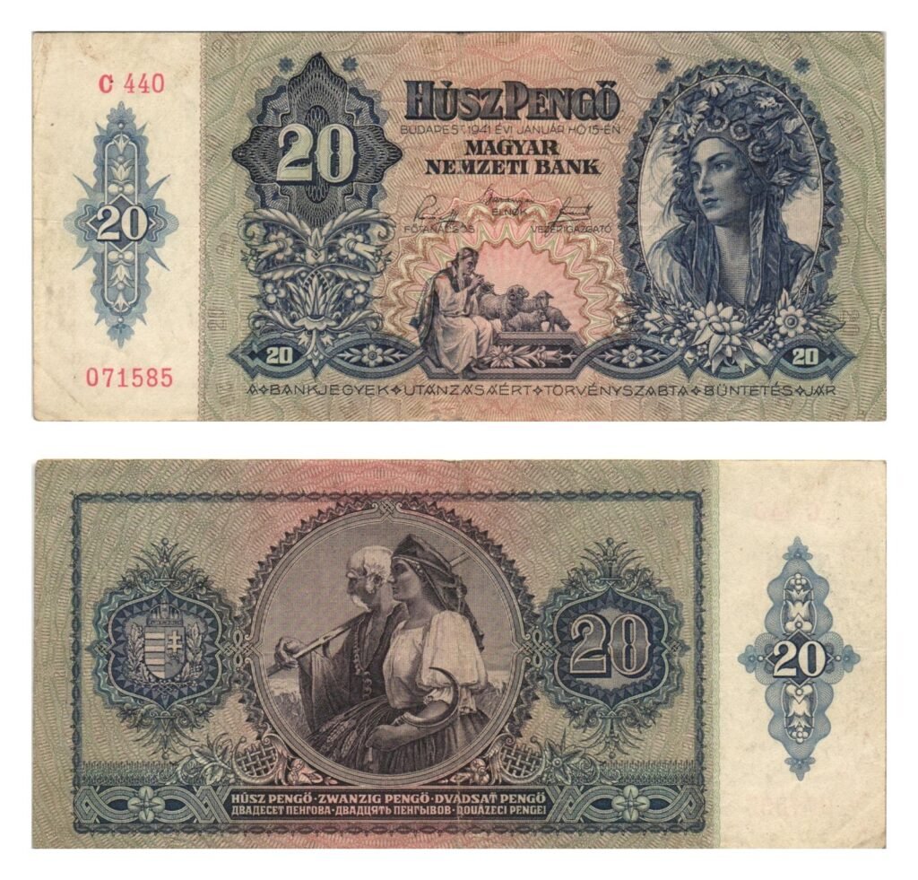 HUNGARY 20 pengo 1941 VF