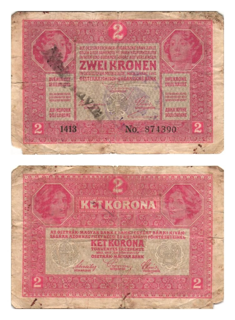 CROACIA 2 coronas SIN FECHA (1919) / Con sello: Neispravna / MB