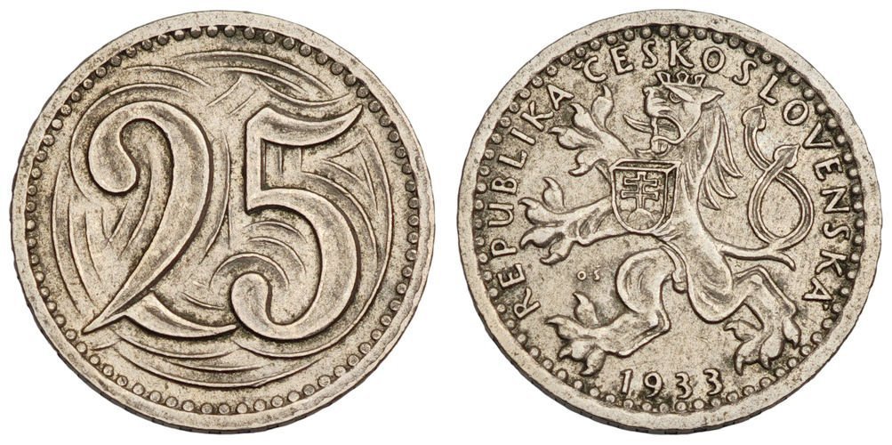 CHILE 25 haleru 1933 / VF