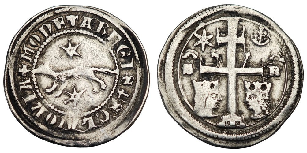 CROATIA 1 denar ND(1270-1272) / Slavonia / Stephen V / S - R / ban Ivačin Pectari / Silver / VF